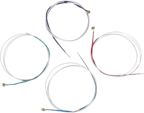 Viola Strings, 4 Pcs Viola String Replacement Set, Metal Viola Strings Accessories for Distinguishing Strings, Easy Installation and Tuning in Saudi Arabia