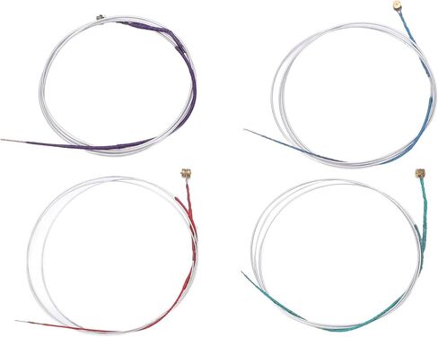 Viola Strings, 4 Pcs Viola String Replacement Set, Metal Viola Strings Accessories for Distinguishing Strings, Easy Installation and Tuning in Saudi Arabia