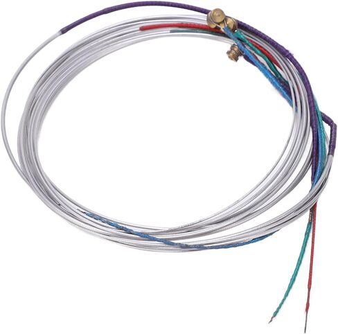 Viola Strings, 4 Pcs Viola String Replacement Set, Metal Viola Strings Accessories for Distinguishing Strings, Easy Installation and Tuning in Saudi Arabia
