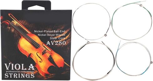 4 Pcs AV280 Viola Strings, Viola String Set Steel Core Viola Strings for 14 16 Violas Professional Viola String Professional in Saudi Arabia