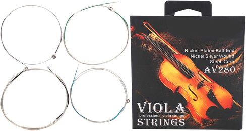 4 Pcs AV280 Viola Strings, Viola String Set Steel Core Viola Strings for 14 16 Violas Professional Viola String Professional in Saudi Arabia