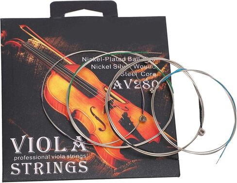 4 Pcs AV280 Viola Strings, Viola String Set Steel Core Viola Strings for 14 16 Violas Professional Viola String Professional in Saudi Arabia