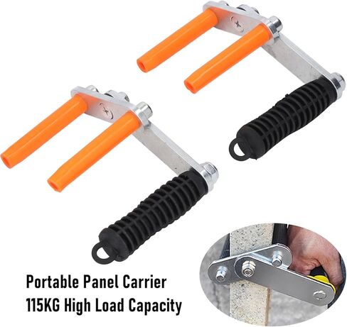 1 Pair Drywall Tools Carrier Portable Gypsum Board Lifter Handle Carry Load Lifter Portable Gripper Lifting and Handling Tool for Drywall Glass Tile Plywood Panel Plasterboa in Saudi Arabia