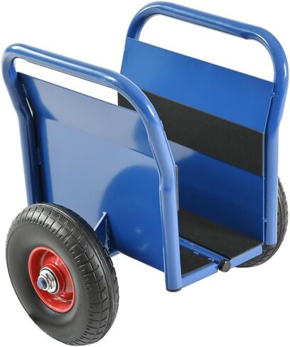 Steel Heavy Duty Panel Dolly, Super Load Capacity 1000 LBS Panel Carry Slab Dolly, 10" Solid Rubber Tires, All-Terrain Movement for Heavy Drywall Sheet & Door Material Transport (Black) in Kuwait