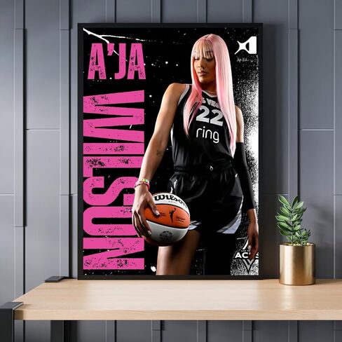 A'ja Wilson A'One Las Vegas Aces WNBA Basketball Poster Large 18x24 inches, Gloss Finish in Saudi Arabia