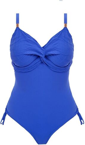 Fantasie Swim Women's, Beach Waves Underwire Twist Front Swimsuit with Adjustable Leg, Ultramarine, 34GG in Saudi Arabia