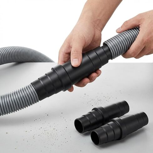 2Pcs Vacuum Cleaner Adapter Universal Vacuum Hose Adapter Professional Extraction Hose Adaptor Replacement Wet Dry Cleaner Attachment Converter for Tool in Saudi Arabia
