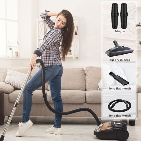 2Pcs Vacuum Cleaner Adapter Universal Vacuum Hose Adapter Professional Extraction Hose Adaptor Replacement Wet Dry Cleaner Attachment Converter for Tool in Saudi Arabia