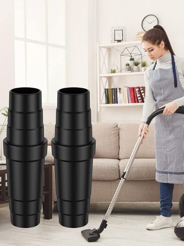 2Pcs Vacuum Cleaner Adapter Universal Vacuum Hose Adapter Professional Extraction Hose Adaptor Replacement Wet Dry Cleaner Attachment Converter for Tool in Saudi Arabia