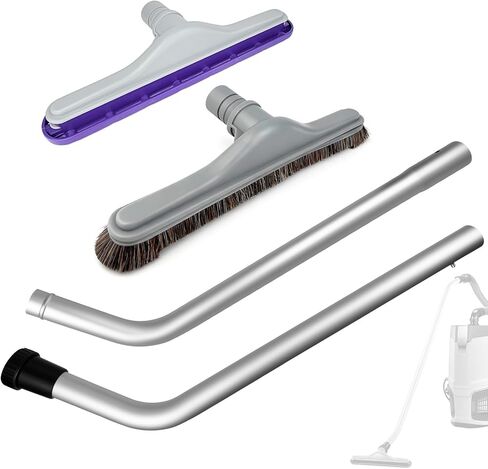مجموعة أدوات أرضية مكنسة الظهر متوافقة مع مكنسة ProTeam Vacuum & Hoover C2401، عصا S + فرشاة شعر حصان مقاس 14 بوصة + فرشاة سجاد مقاس 14 بوصة، وصلة 1.5 بوصة، قطع غيار لمكنسة الظهر ProTeam in Saudi Arabia