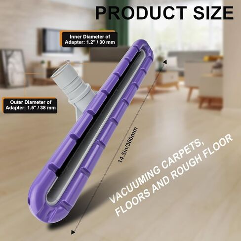 مجموعة أدوات أرضية مكنسة الظهر متوافقة مع مكنسة ProTeam Vacuum & Hoover C2401، عصا S + فرشاة شعر حصان مقاس 14 بوصة + فرشاة سجاد مقاس 14 بوصة، وصلة 1.5 بوصة، قطع غيار لمكنسة الظهر ProTeam in Saudi Arabia