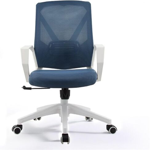 Classic Fashion Adjustable Swivel Office Chair Ergonomic Mid-Back Mesh Rolling Work Swivel Task Chairs with Wheels Study Conference ChairBackrest Desk Task Chair(Beige) in Kuwait