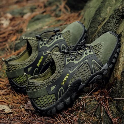 Mens Quick Dry Water Shoes, Mesh Hiking Trekking Outdoor Aqua Footwear, Camping, River Creek, Rainforest Hike,Beach in Saudi Arabia
