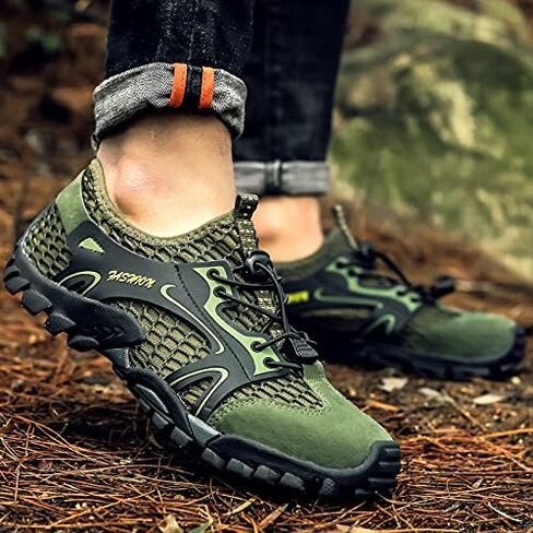 Mens Quick Dry Water Shoes, Mesh Hiking Trekking Outdoor Aqua Footwear, Camping, River Creek, Rainforest Hike,Beach in Saudi Arabia