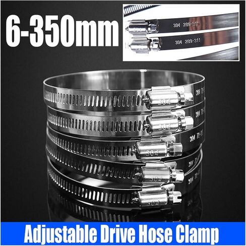 Clamps,Hose Clamps, 304 Stainless Steel Adjustable Drive Hose Clamp Fuel Clamps Pipe Worm Gear Clip Plier Tool in Saudi Arabia