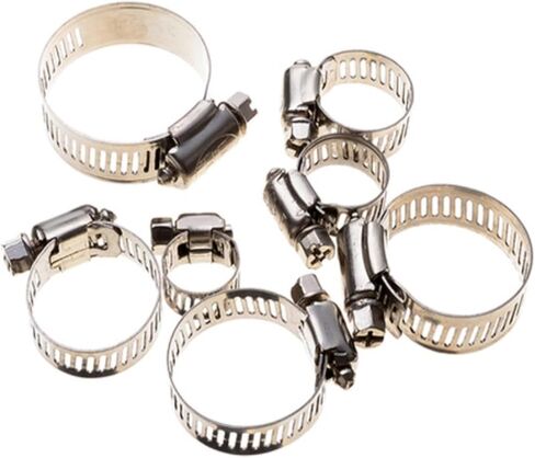 Clamps,Hose Clamps, 10pcs Hose Clamp Adjustable 8-44mm Stainless Steel Clamps Worm Gear Clip HoseLlock For Water Pipe Plumbing in Saudi Arabia