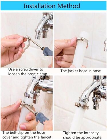Clamps,Hose Clamps, 10pcs Hose Clamp Adjustable 8-44mm Stainless Steel Clamps Worm Gear Clip HoseLlock For Water Pipe Plumbing in Saudi Arabia