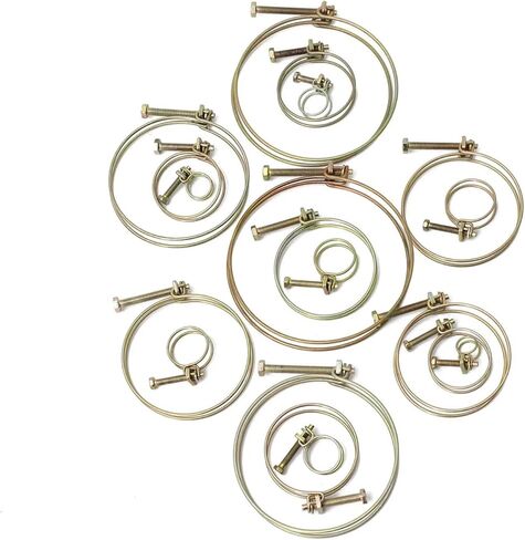 Clamps,Hose Clamps, 2Pcs Hose Clamps Adjustable Plumbing Fasteners Hardware in Saudi Arabia