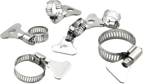 Clamps,Hose Clamps, 2-10 Hose Clamps 6-95mm Adjustable Key Clamp Stainless Steel, For Water Pipes, Etc in Saudi Arabia