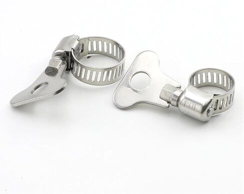 Clamps,Hose Clamps, 2-10 Hose Clamps 6-95mm Adjustable Key Clamp Stainless Steel, For Water Pipes, Etc in Saudi Arabia