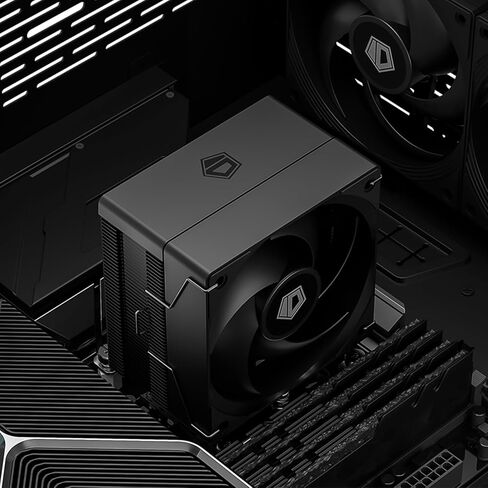 ID-COOLING SE-903-XT Black 123mm Height CPU Cooler, 3 Direct-Contact Heat Pipes, 92mm PWM Fan, Mini CPU Air Cooler for Intel LGA1700/1851/1200/115X and AMD AM5/AM4 Sockets in Kuwait