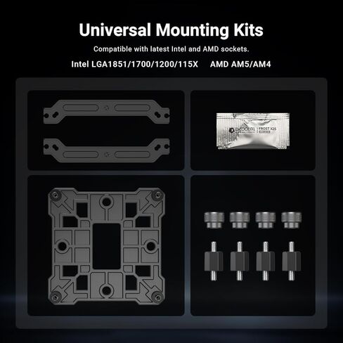 ID-COOLING SE-903-XT Black 123mm Height CPU Cooler, 3 Direct-Contact Heat Pipes, 92mm PWM Fan, Mini CPU Air Cooler for Intel LGA1700/1851/1200/115X and AMD AM5/AM4 Sockets in Kuwait