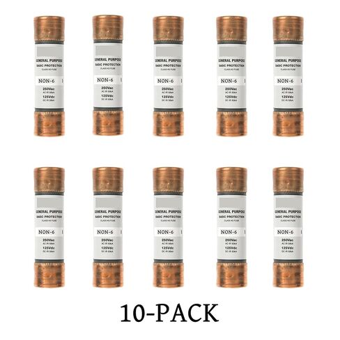 10 عبوات NON-6A غير 6 أمبير لمرة واحدة، صمامات خرطوشة K5 فئة الحد الحالي غير 6 in Kuwait
