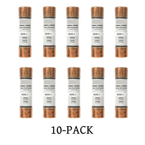 10 عبوات NON-1A غير 1 أمبير لمرة واحدة، غير 1 فئة الحد الحالي K5 خرطوشة الصمامات in Kuwait