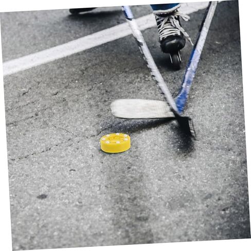 Happyyami Professional Roller Hockey Puck for Street and Floor Games High-Strength Material Smooth Glide for Training and Competition Suitable for Women and Men in Saudi Arabia