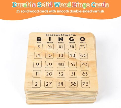 مجموعة ألعاب بنغو خشبية فاخرة مع قفص بنغو معدني كبير، و25 بطاقة بنغو قابلة لإعادة الاستخدام، و75 كرة بنغو خشبية ولوحة أرقام، و700 شريحة - لعبة بينغو للبالغين، وليلة الألعاب العائلية والمجموعات الكبيرة in Kuwait
