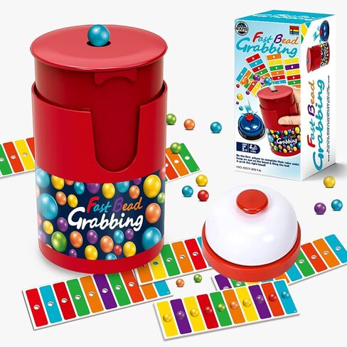 Fast Bead Grabbing Game, Match Color Bingo Game Set, Color Bingo Games for Adults, Hand Speed Challenge Game Best of 2026, Hand Eye Coordination Training, for 2-4 Family Game and Group Gatherings in Saudi Arabia