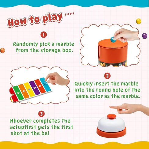 Fast Bead Grabbing Game, Match Color Bingo Game Set, Color Bingo Games for Adults, Hand Speed Challenge Game Best of 2026, Hand Eye Coordination Training, for 2-4 Family Game and Group Gatherings in Saudi Arabia