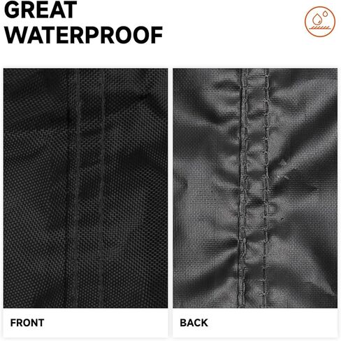 غطاء محرك Roastove الخارجي، أغطية محرك القارب شديدة التحمل 420D، الحجم: 31 بوصة طول × 23 بوصة عرض × 29 بوصة ارتفاع، مناسب للمحرك 115-225 حصان، أسود in Kuwait