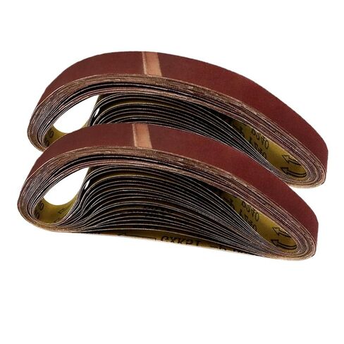 24PCS 762 * 25mm Abrasive Sanding Belt Kit,4 Each of 60/80/120/150/240/400 Grits Aluminum Abrasive Bands for Wood Metal Polishing in Saudi Arabia