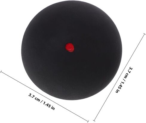 كرة اسكواش بنقطة واحدة من FOMIYES كرة مضرب تدريب 37 مم خفيفة الوزن من المطاط الصغير للمبتدئين والمتوسطين in Kuwait