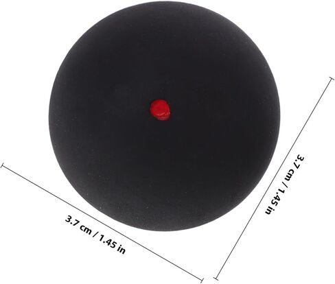 Luxshiny Professional Single Dot Small Squash Ball 37mm Rubber Training Racket Ball for Beginner Practice and Competition in Saudi Arabia