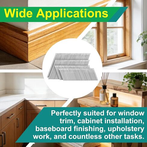 مسامير تشطيب بزاوية 16 قياس 304 من الفولاذ المقاوم للصدأ 2-1/2 بوصة مسامير تشطيب 20 درجة 1000 حزمة لمسدسات المسامير الكهربائية أو الهوائية لتقليم النوافذ وبناء الخزانة والمشروعات اليدوية in Kuwait