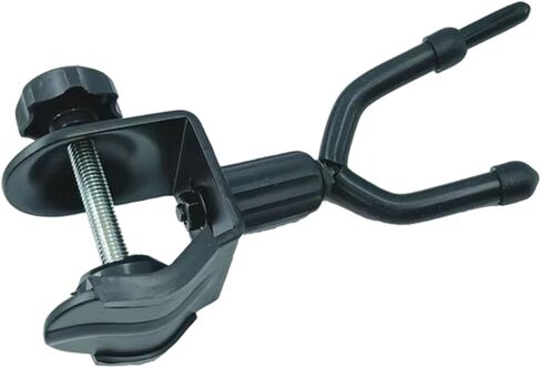 Colaxi Violin Hanger for Mic Stand, Violin Holder, Multifunctional Viola Hook Guitar Hanger for Erhu Ukulele Mandolin Stage Show, Black in Kuwait