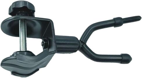 Colaxi Violin Hanger for Mic Stand, Violin Holder, Multifunctional Viola Hook Guitar Hanger for Erhu Ukulele Mandolin Stage Show, Black in Saudi Arabia