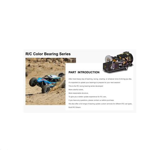 منتجات نقل الطاقة محامل MR1610 2RS لهواية RC سيارة شاحنة زرقاء مختومة 10x16x4 مم ABEC-3 MR1610RS محمل كروي 6700-16 أجزاء اختيار من 6 قطع in Saudi Arabia