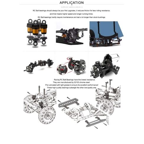 منتجات نقل الطاقة محامل MR1610 2RS لهواية RC سيارة شاحنة زرقاء مختومة 10x16x4 مم ABEC-3 MR1610RS محمل كروي 6700-16 أجزاء اختيار من 6 قطع in Saudi Arabia