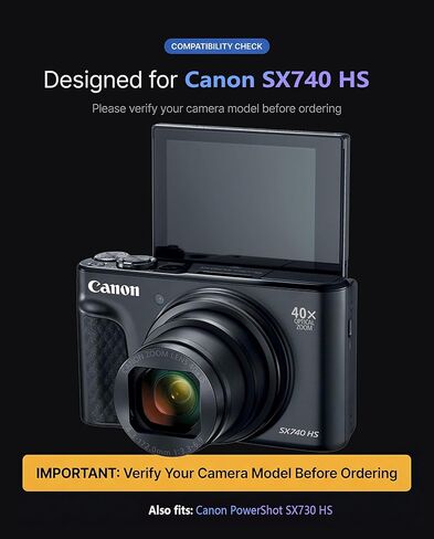 [3Pcs SX730 / SX740 Screen Protector for Canon PowerShot SX730 HS/SX740 HS Camera,Tempered Glass,9H Hardness,Anti-Scratch,Anti-Bubble,Easy Installation in Saudi Arabia
