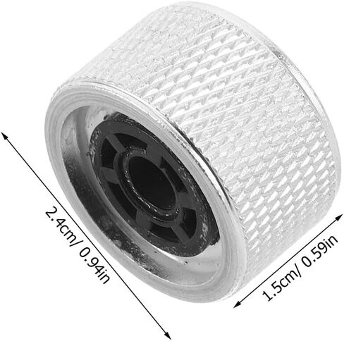 Vaguelly 3pcs All-Aluminum Electric Guitar Volume Control Knobs, Metal Potentiometer Knob Caps with Knurled Texture for Bass Guitar and Audio Amplifier Adjustment in Saudi Arabia