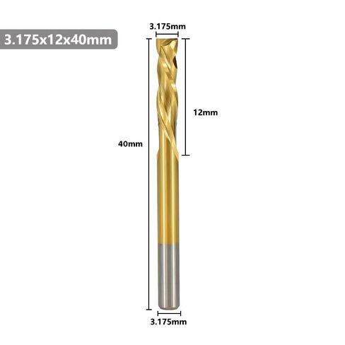 1 قطعة مطحنة نهاية الأنف المربعة 2 الناي حتى أسفل CNC راوتر بت 3.175/4/6/8/10 مللي متر عرقوب كربيد نهاية مطحنة قاطعة المطحنة in Kuwait