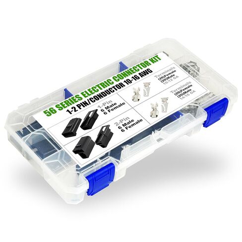 3-Pack (2-PIN) Metri-Pack 56 Series 2-Conductor Connector Male and Female Terminal w/10-12 AWG in Saudi Arabia
