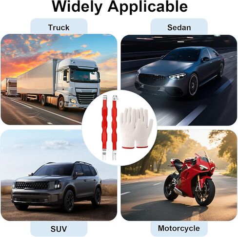 قطعتان من أداة إزالة الموصلات الطرفية الكهربائية للسيارات، كماشة فصل كهربائية مزدوجة الرأس مع قفازات، عالمية لأنظمة أسلاك الشاحنات وسيارات الدفع الرباعي، مجموعة أدوات إزالة الأطراف in Kuwait