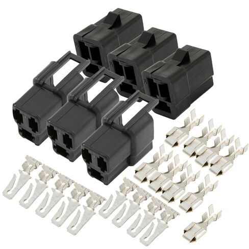 3-Pack (3-PIN) Metri-Pack 56 Series 3-Conductor Connector Male and Female Terminal w/14-16 AWG in Saudi Arabia