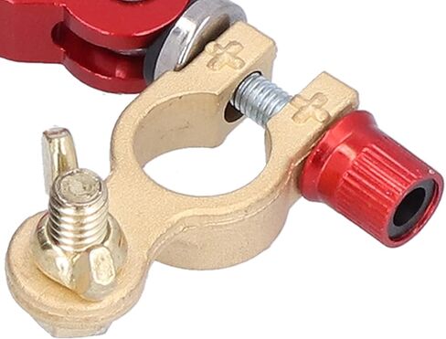 Battery Terminal Connectors, 2Pcs Car Battery Terminal Connector Positive Negative Clamps, Quick Release and Disconnect Cable Ends Clamp Set Replacement for Car Truck RV in Saudi Arabia