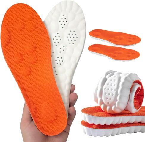 Steppers Insoles - Soft Memory Foam Massage Cloud Insoles for Men and Women - Plantar Fasciitis Inserts with Arch Support for Shoes, Work Boots, Sneakers (US M 8-11) in Saudi Arabia