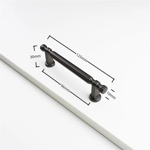 مقابض خزانة صلبة درج T Bar أثاث يسحب الأجهزة 1 قطعة (Pearl Grey-C96mm) in Kuwait